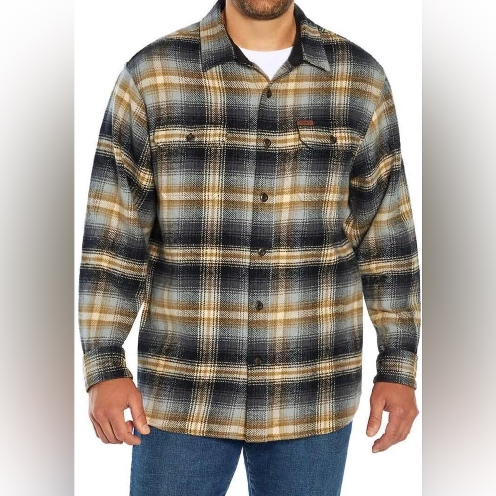Orvis Big Bear Thick Flannel Shirt Jacket - Medium - 100% Cotton - Outdoors